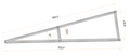 PV Solar Basisdreieck Montage Dreieck 190cm 15° 20° 25° 25° 30° 35° 40°