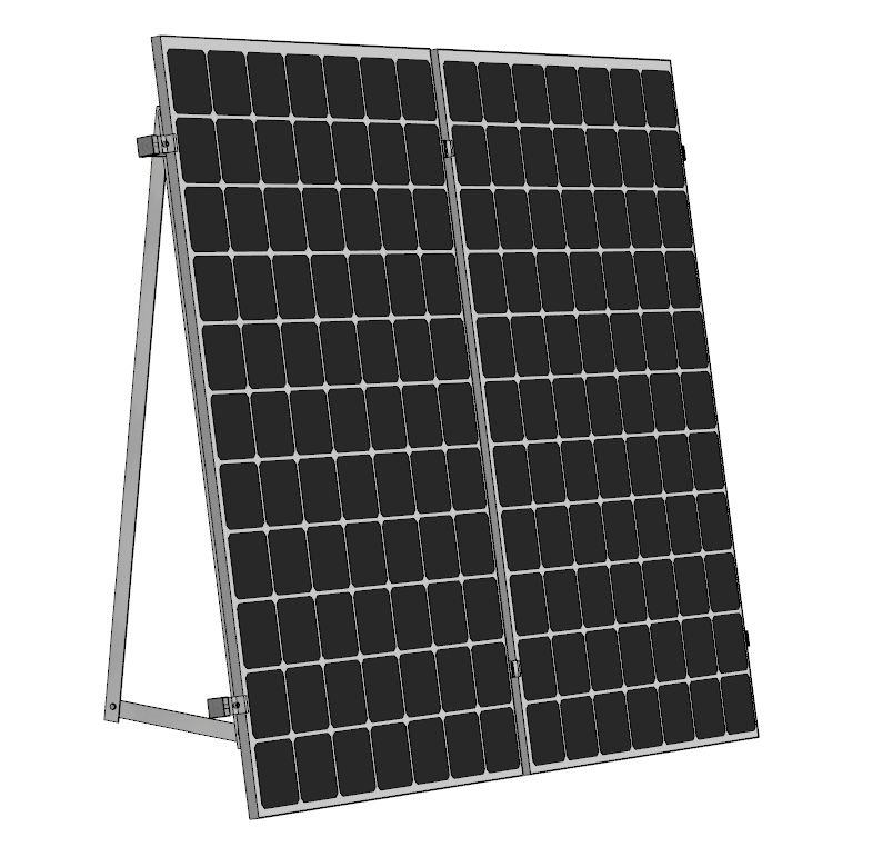 Solar Solarmodul Wand- / Bodenhalterung (hochkant) 15°/75°