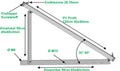 4x Solar Aufständerung / Wandhalterung für 2 PV-Module (30–60° verstellbar)