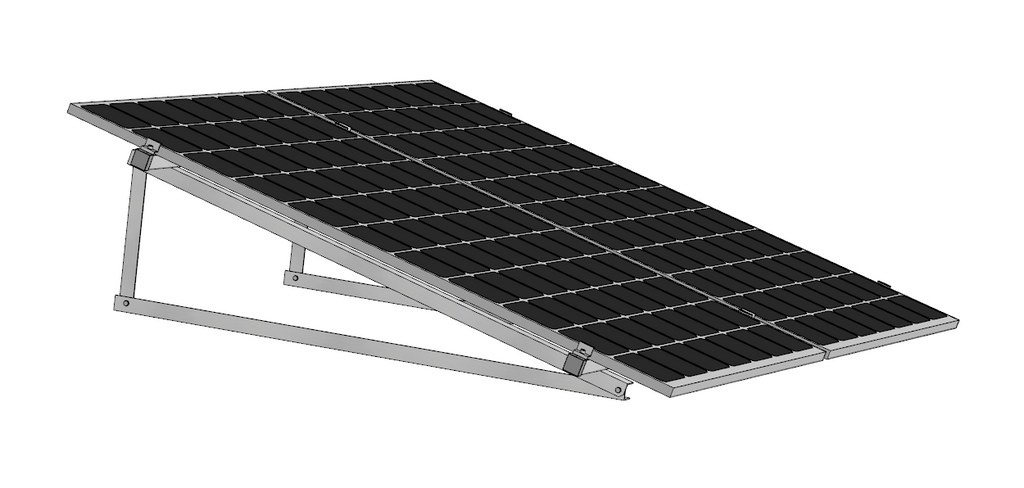 Solar Solarmodul Wand- / Bodenhalterung (hochkant) 15°/75°