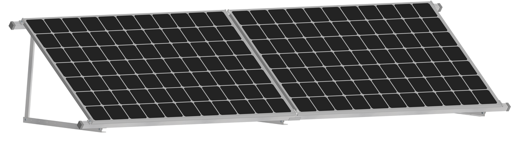Solarmodul Aufständerung Wandhalterung 35°-60° PV Halterung 2-6 Module