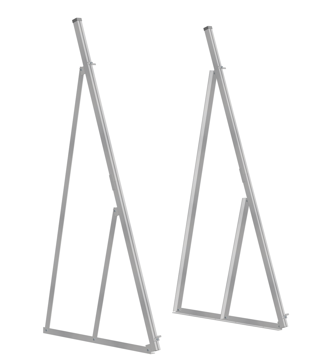 Solarmodul Halterung / Aufständerung bis 215cm Hochkant 70°-90°