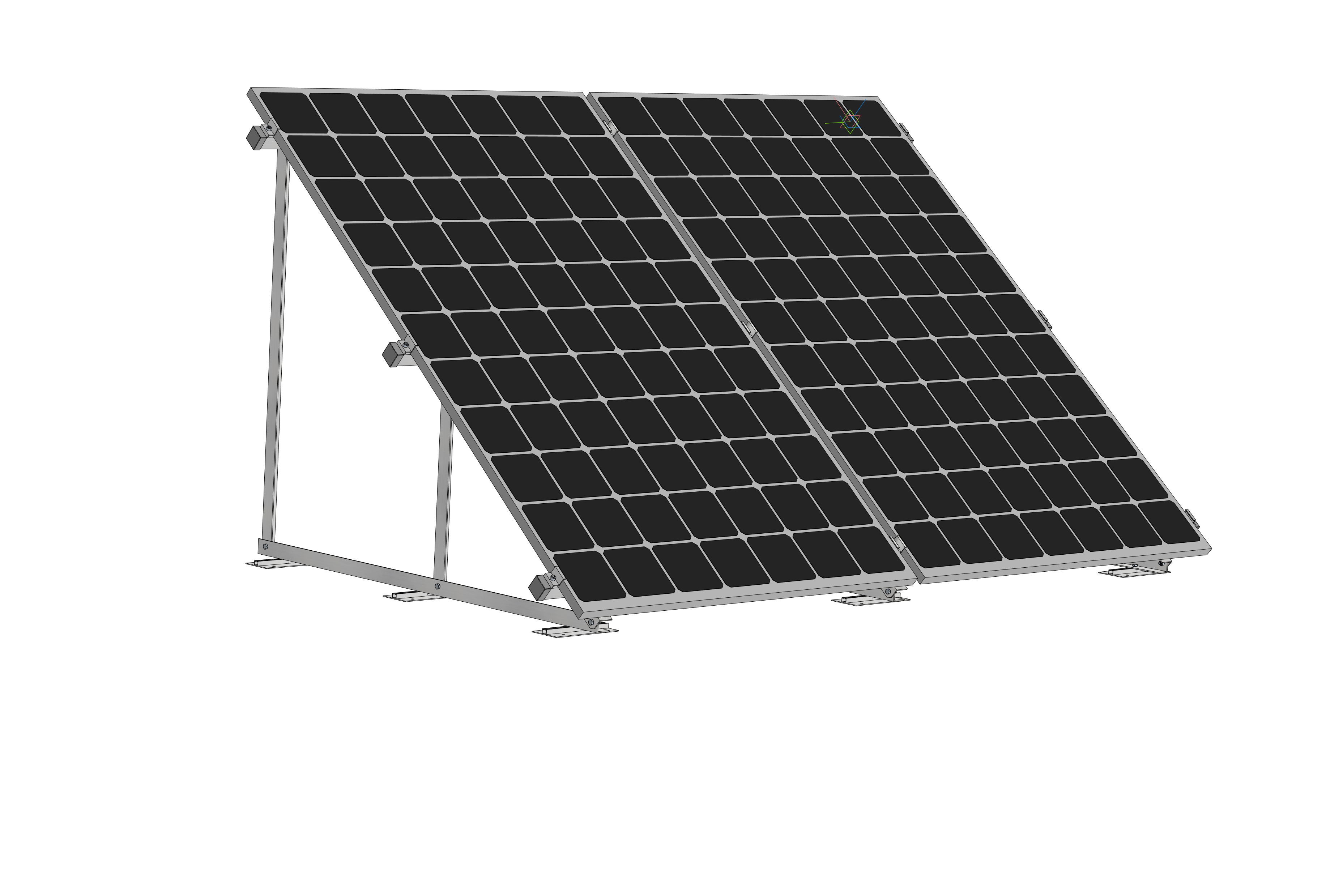 Solar Solarmodul Wandhalterung Bodenhalterung (hochkant) 40° / 50° Trapez