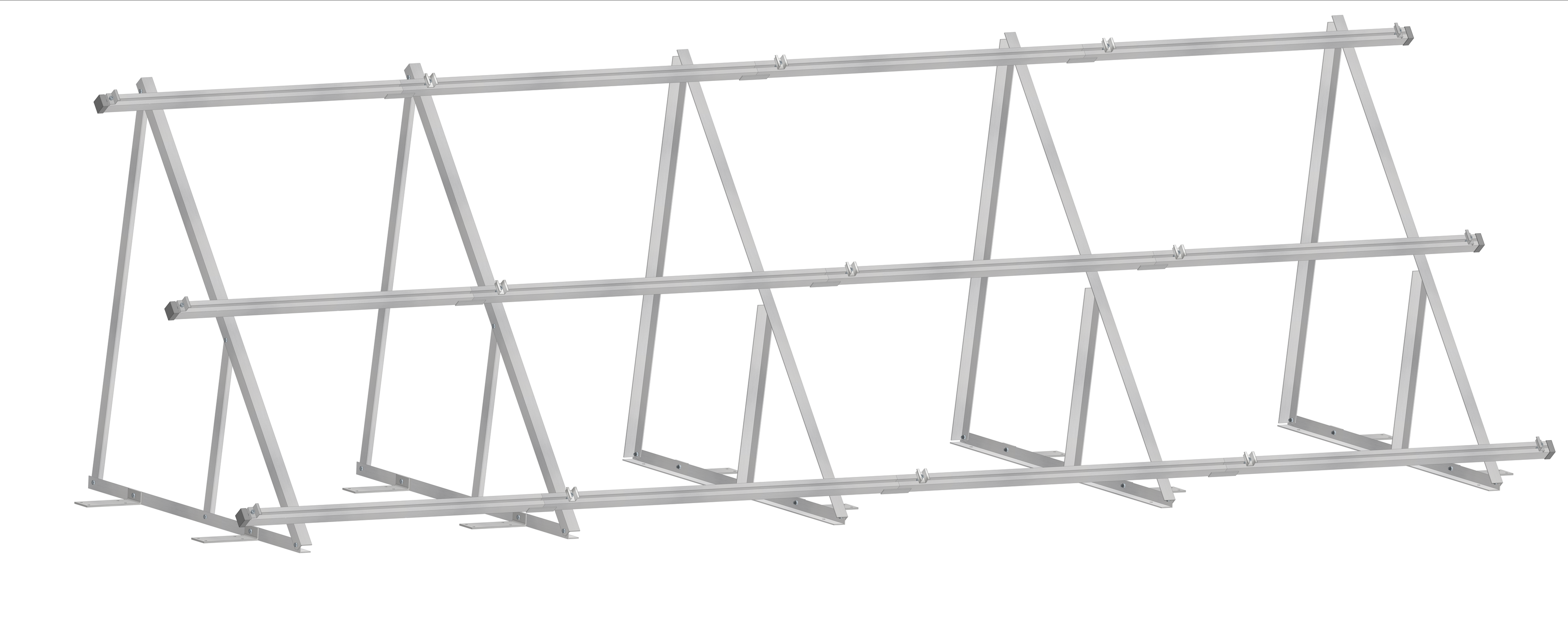 Solar Solarmodul Wandhalterung Bodenhalterung (hochkant) 50°/40° mit Füsse