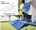 PV Solarmodul Wandhalterung Aufständerung 25° / 30° Doppelt Quer für 2 Module