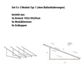 PV Solarmodul Wandhalterung Aufständerung 20°- 30° ballasthalterungen