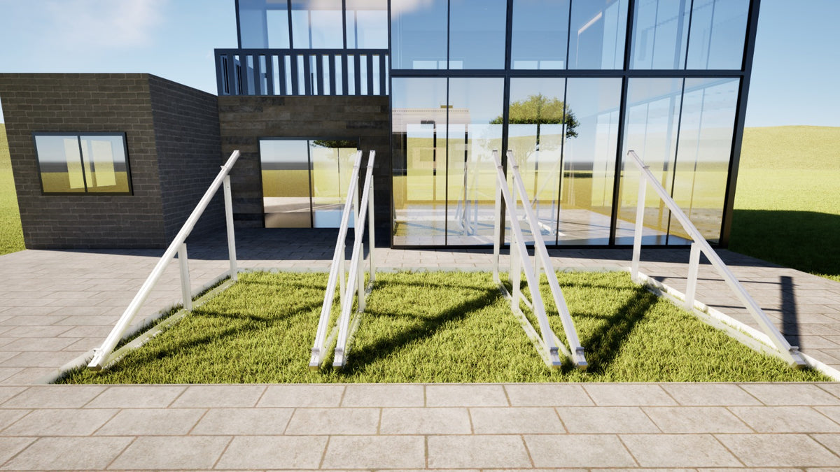 Solarmodul Halterung / Aufständerung bis 215cm Hochkant