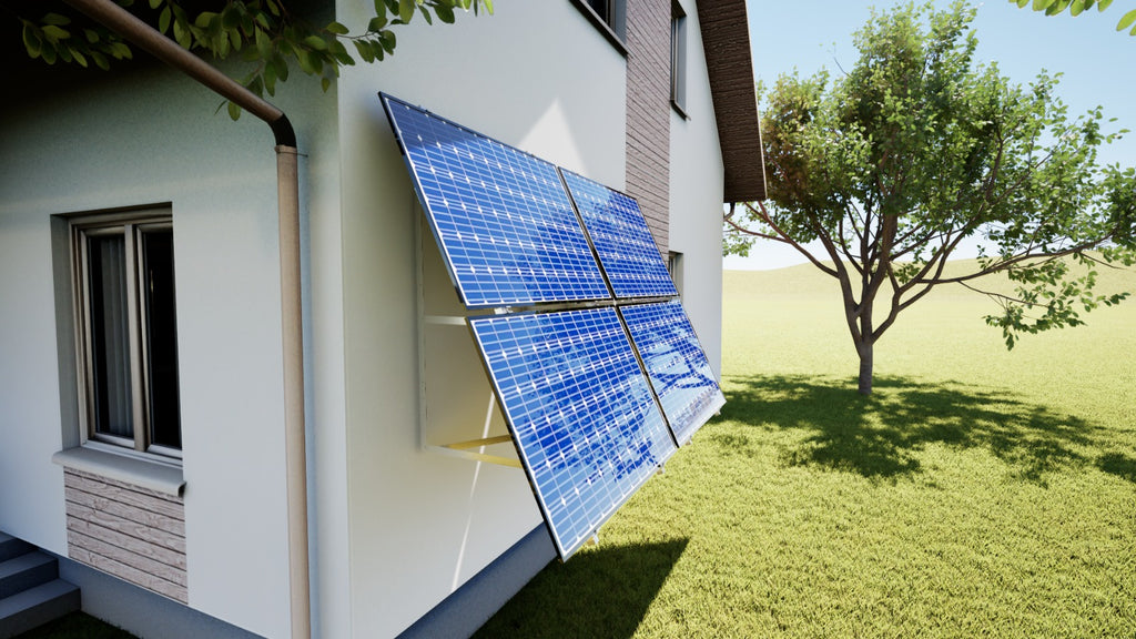 PV Solarmodul Wandhalterung Aufständerung 25° / 30° Doppelt Quer für 2 Module