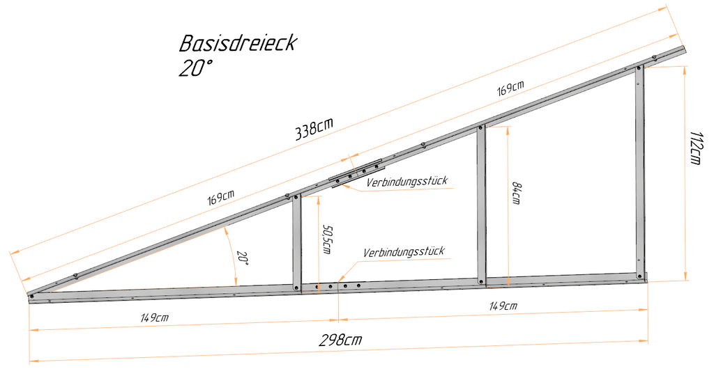 Solar PV-Aufständerung Wandhalterung Vertikale Doppelreihe 20°/70°
