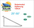 PV Solar Aufständerung Dreieck – verstellbar 25–50° – Alu 40x40 – Wand & Boden