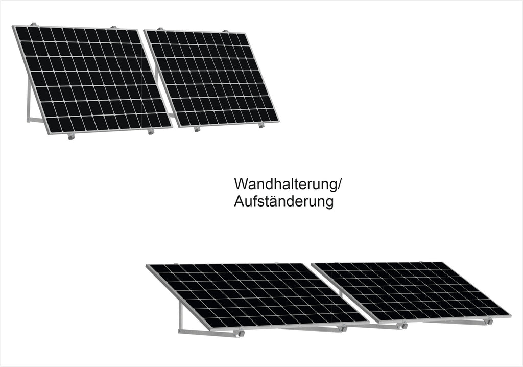 Solar Aufständerung Balkonkraftwerk Wandhalterung PV Halterung 1-4 Module