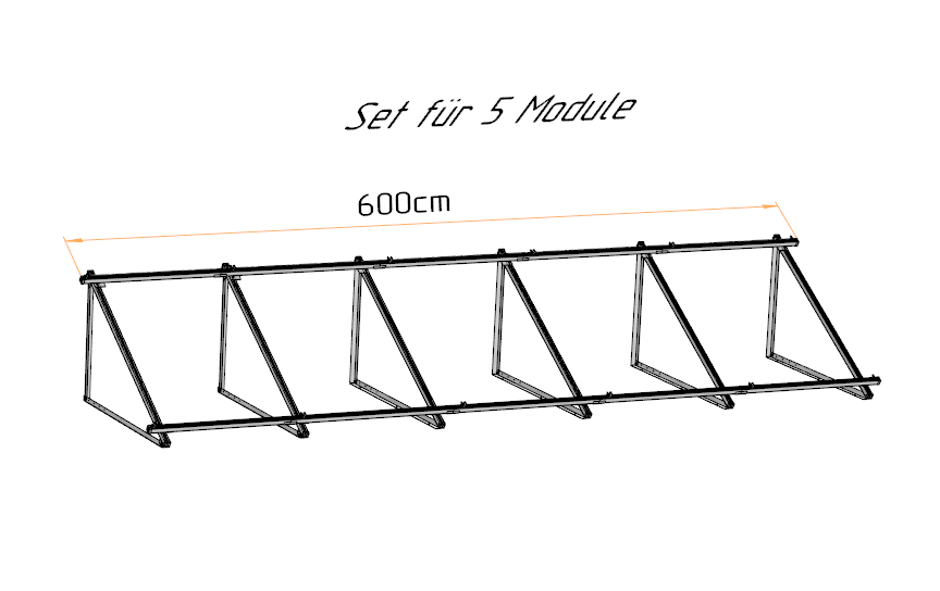 Solarmodul Aufständerung Wandhalterung 30°-45° PV Halterung Hochkant