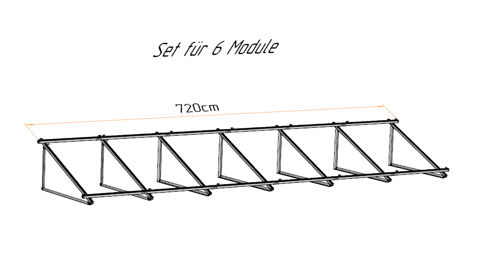 Solarmodul Aufständerung Wandhalterung 25°-35° PV Halterung Hochkant