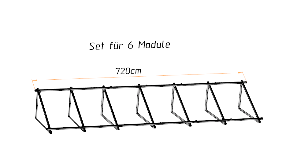 Solarmodul Aufständerung Wandhalterung 30°-45° PV Halterung Hochkant
