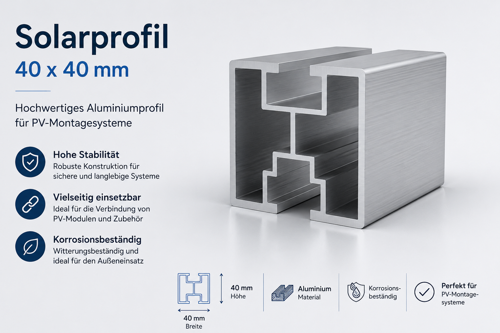 PV Solarmodul Wandhalterung Bodenhalterung (hochkant) 20° / 70°