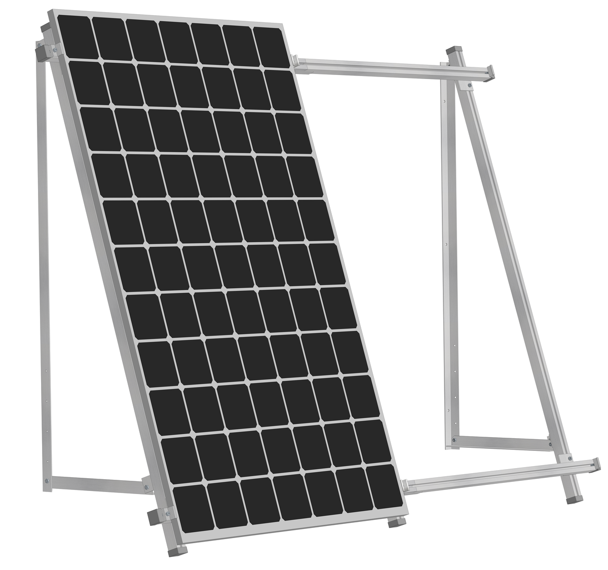 Solarmodul Aufständerung Wandhalterung 15°-25° PV Halterung Hochkant